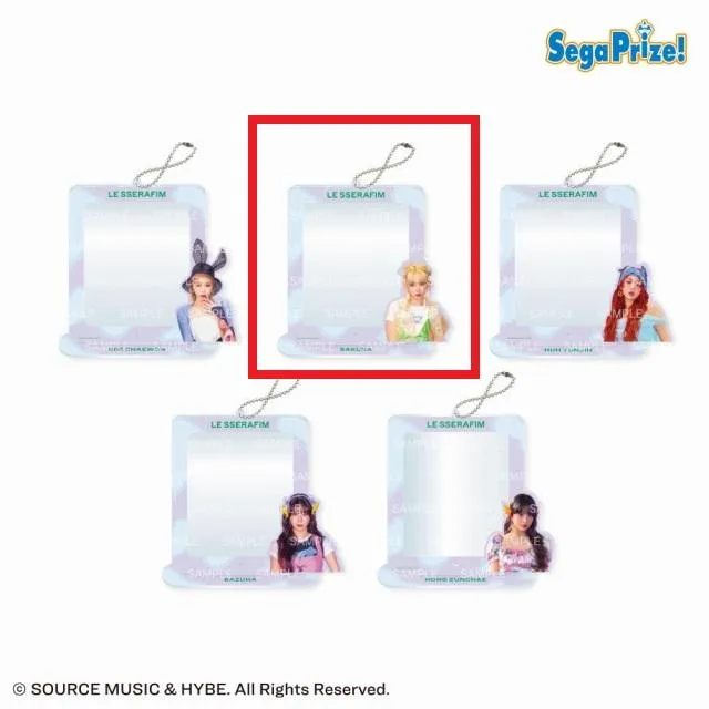 M!LK プリクラ 当選品 B:SAKURA】LE SSERAFIM 'CRAZY' [PtZ]スタンド付プリクラケース