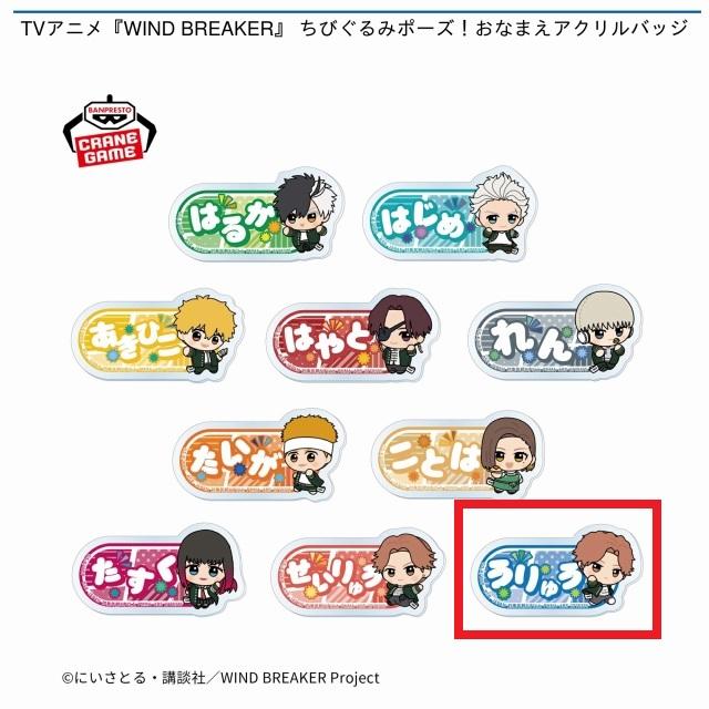 J榊雨竜】TVアニメ『WIND BREAKER』 ちびぐるみポーズ!おなまえ