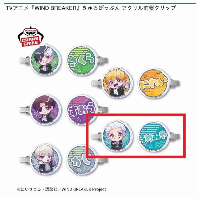 D梅宮一】TVアニメ『WIND BREAKER』きゅるぽっぷん アクリル前髪