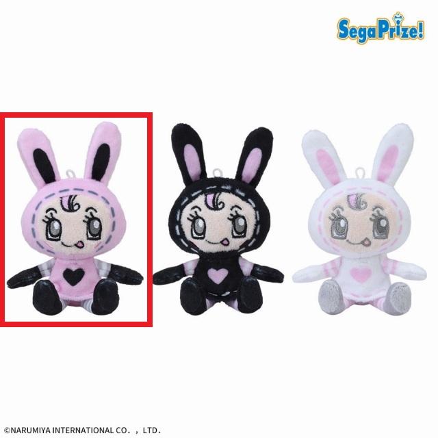 ナルミヤ キャラクターズ マスコット ぬいぐるみ ベリエちゃん 3種セット Aピンク(ハートブラック)】ナルミヤキャラクターズ マスコット