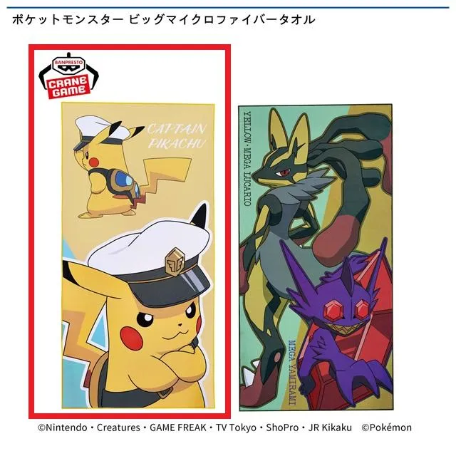 デザインA(ピカチュウ)】ポケットモンスター ビッグマイクロファイバー