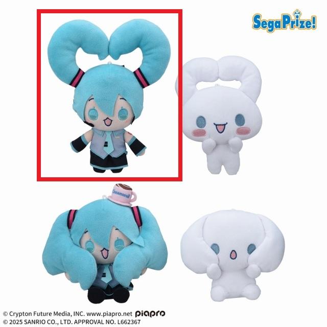 A初音ミク(みみハート)】初音ミク×シナモロール ミニぬいぐるみ Vol.6