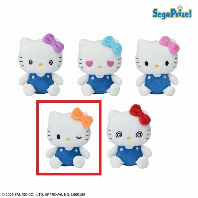 Aウインク(オレンジ)】ハローキティ マスコット いろいろ表情Ver