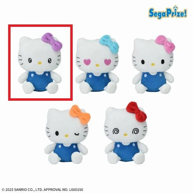 Eうるうる(パープル)】ハローキティ マスコット いろいろ表情Ver