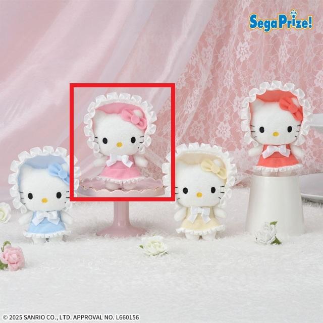 Aピンク】ハローキティ マスコット カラフルボンネット オンライン