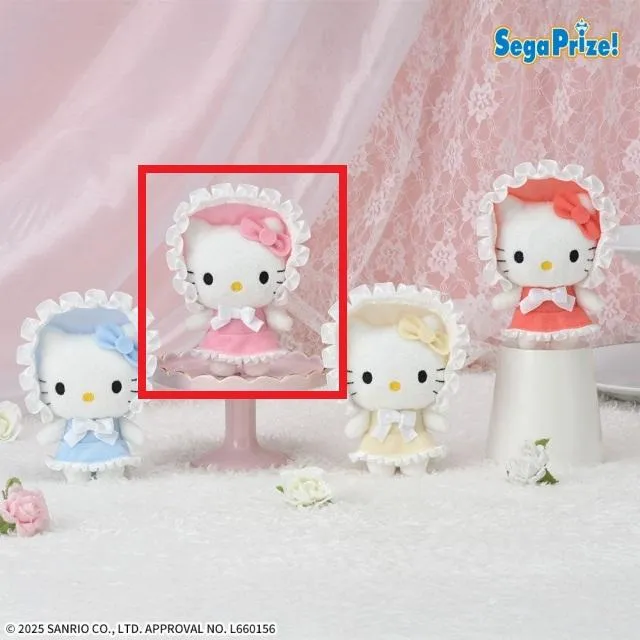 Aピンク】ハローキティ マスコット カラフルボンネット オンライン