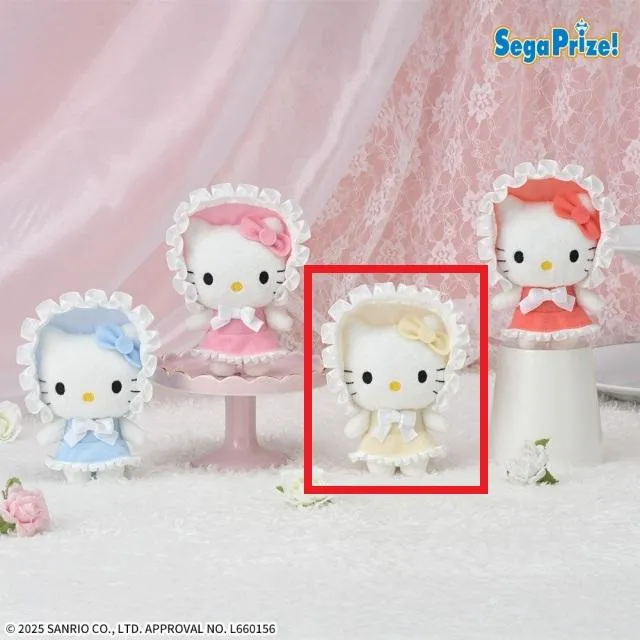 Dホワイト】ハローキティ マスコット カラフルボンネット オンライン