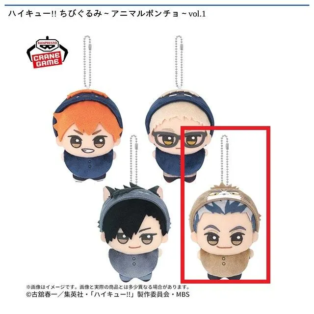 D木兎光太郎】ハイキュー!! ちびぐるみ～アニマルポンチョ～vol.1