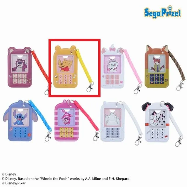 Bプー】ディズニー&ピクサーキャラクター ケータイ型パスケース