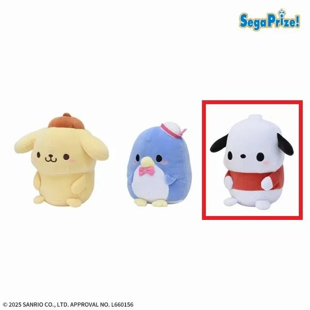 Cポチャッコ】ゆるかわ サンリオキャラクターズ ぽちゃちま ぬいぐるみ