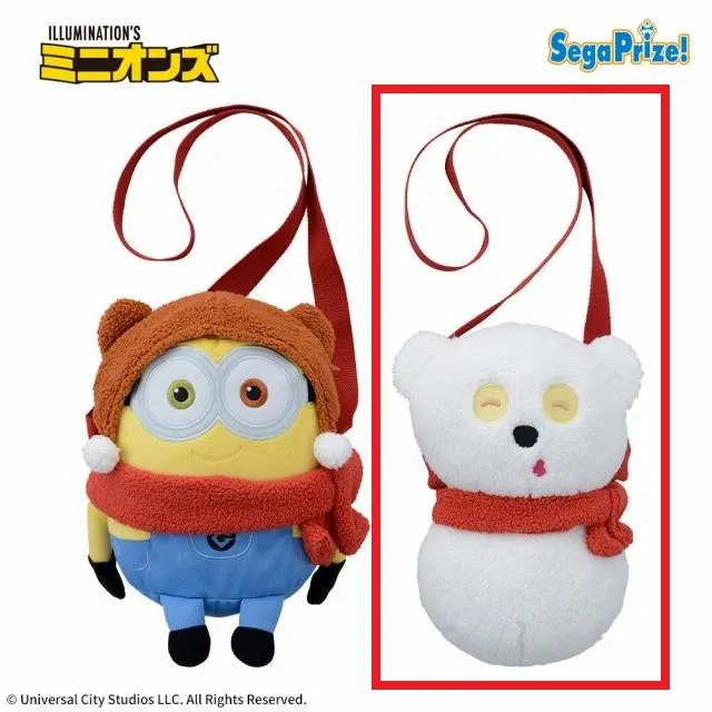 Bティム】ミニオン [PtZ]ショルダーバッグ“ボブ&ゆきだるまティム