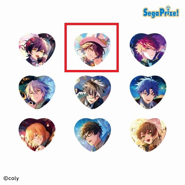 Bホワイト】『魔法使いの約束』 ハート型缶バッジVol.2(EX) オンライン