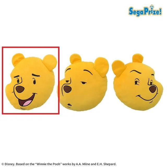 Aプー(笑顔/口開け)】くまのプーさん [PtZ]フェイスクッション FUNNY