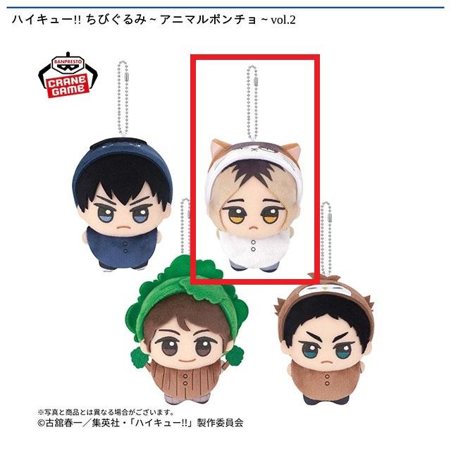 B孤爪研磨】ハイキュー!! ちびぐるみ～アニマルポンチョ～vol.2