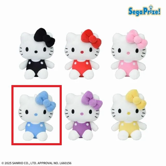 Dライトブルー】ハローキティ マスコット カラフルVer. オンライン