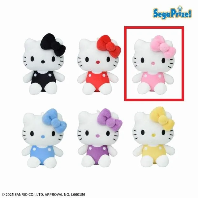 Cピンク】ハローキティ マスコット カラフルVer. オンラインクレーン