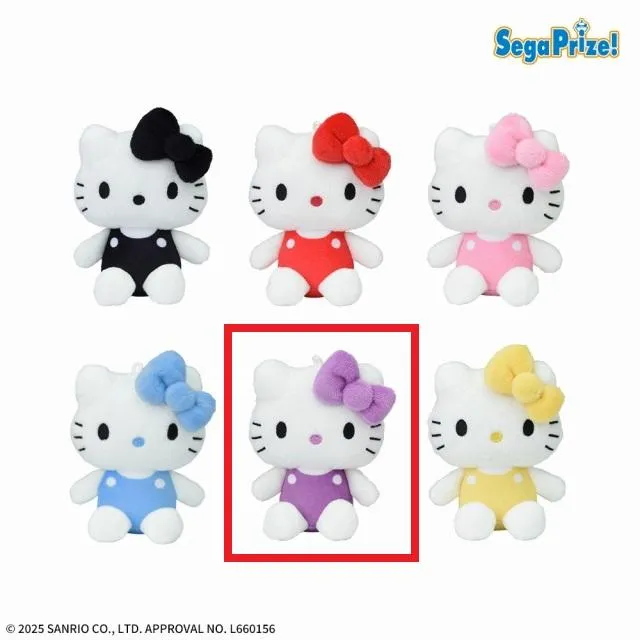 Eパープル】ハローキティ マスコット カラフルVer. オンラインクレーン