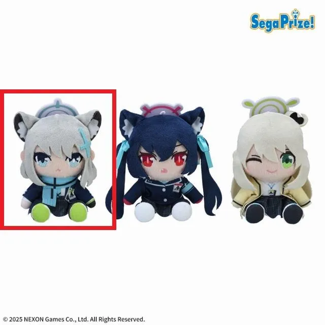 Aシロコ】ブルーアーカイブ ミニぬいぐるみVol.1(EX) オンライン