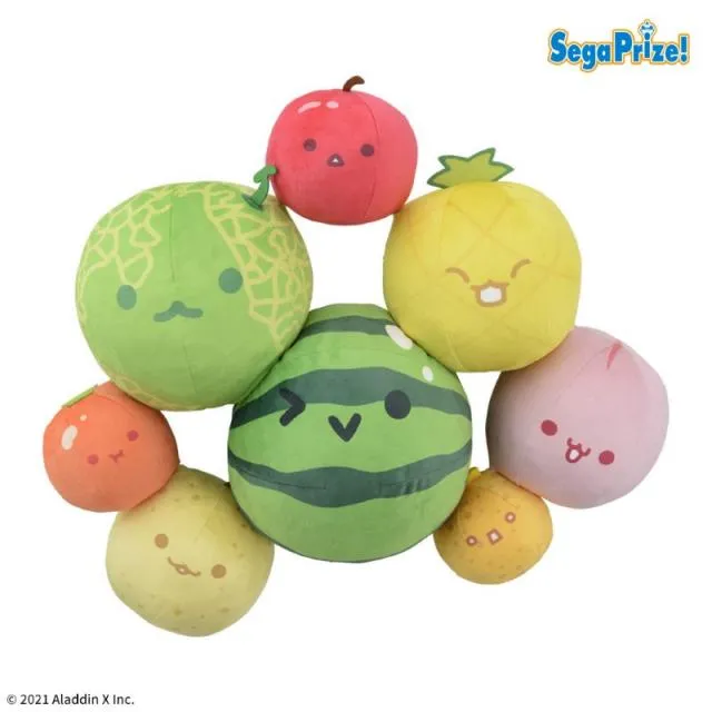 スイカゲーム くっつき Mぬいぐるみ メロン Aメロン】スイカゲーム(R) くっつき Mぬいぐるみ オンラインクレーン