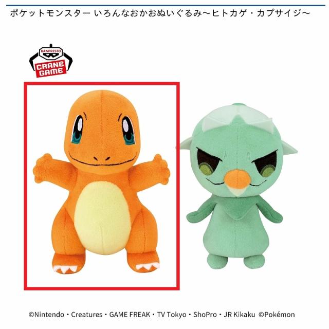 Aヒトカゲ(口閉じ)】ポケットモンスター いろんなおかおぬいぐるみ