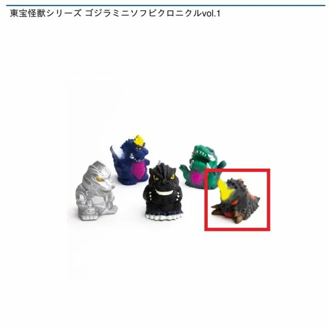 Cバトラ幼虫】東宝怪獣シリーズ ゴジラミニソフビクロニクルvol.1