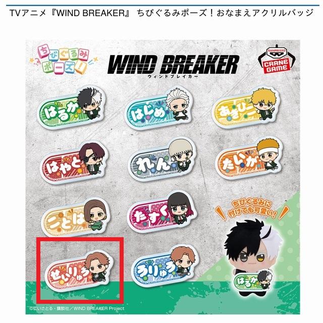 I榊晴竜】TVアニメ『WIND BREAKER』 ちびぐるみポーズ!おなまえ