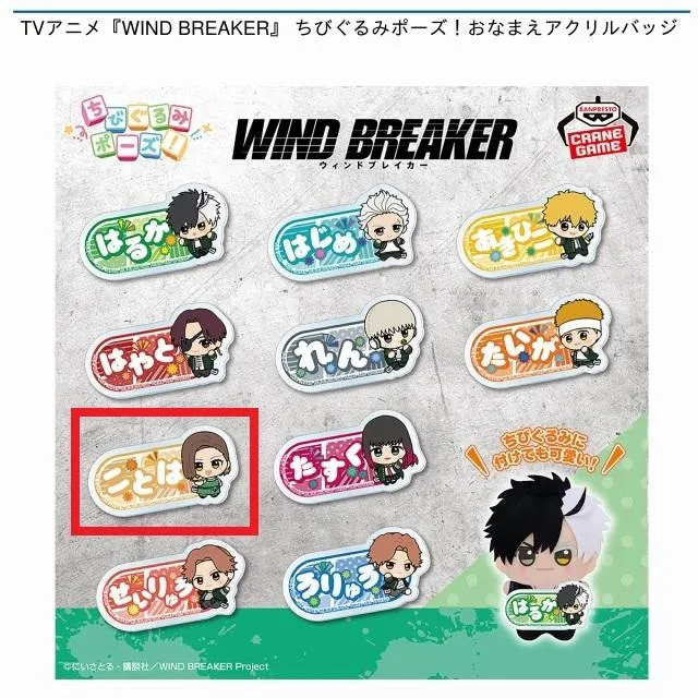 G橘ことは】TVアニメ『WIND BREAKER』 ちびぐるみポーズ!おなまえ