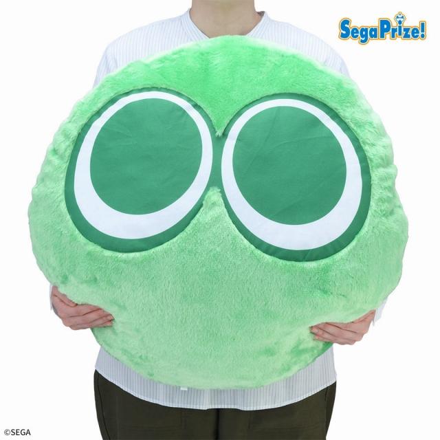 Aみどりぷよ】ぷよぷよ キングサイズぬいぐるみ“みどりぷよ&きいろぷよ