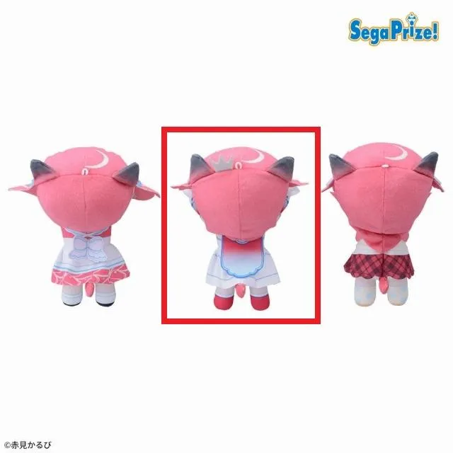 B赤見かるび(姫衣装/王冠あり)】赤見かるび 寝そべり ぬいぐるみ“赤見