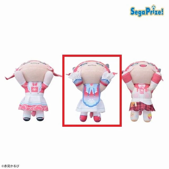 B赤見かるび(姫衣装/王冠あり)】赤見かるび 寝そべり ぬいぐるみ“赤見