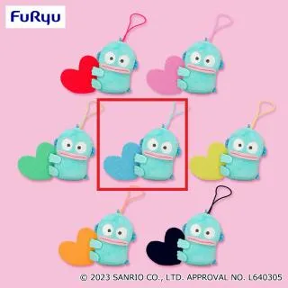 Dブルー】ハンギョドン カラフルハートマスコット オンラインクレーン