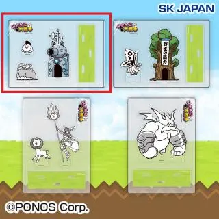 Aネコモヒカン&ネコ島】にゃんこ大戦争アクリルスタンドセット3～日本
