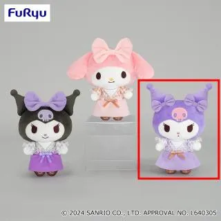 Cクロミ(パープル)】マイメロディ・クロミ 和風レトロぬいぐるみ
