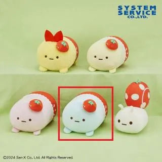 Dたぴおか(ブルー)】すみっコぐらし いちごフェア みにっコうつぶせ