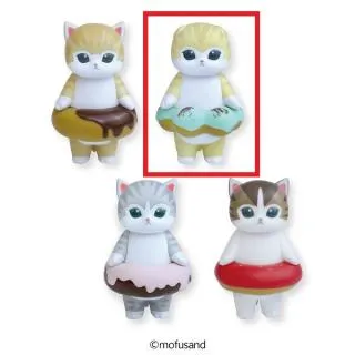 Bチョコミント】mofusand ドーナツにゃんソフビフィギュア オンライン
