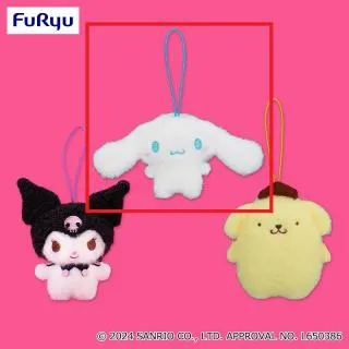 Aシナモロール】サンリオキャラクターズ ふわもこワッペン マスコット