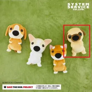 Dパグ】THE DOG もちもちへそ天ぬいぐるみBIG オンラインクレーン
