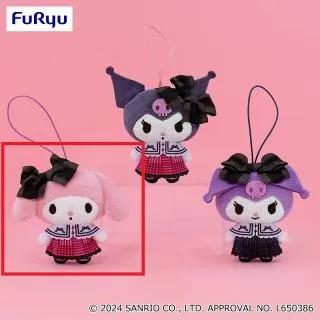 Aマイメロディ】マイメロディ・クロミ ピンク×ブラックマスコット