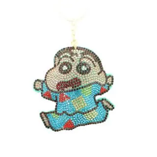 クレヨンしんちゃん　キラ　５枚セット Aパジャマしんちゃん】クレヨンしんちゃん キラデコキーホルダーvol.5