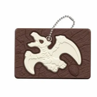 キャラクターグッズ バラ売り Dプテラノドン】キャラパキ 発掘恐竜チョコ ラバーキーホルダー