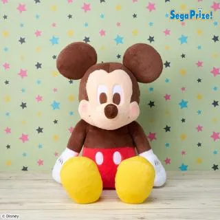 ミッキーマウス 赤いほっぺ グランデぬいぐるみ おすわりVer