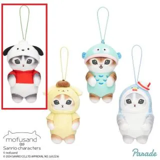 mofusand サンリオ コラボ ぬいぐるみ ポチャッコ マイメロ Aポチャッコ】mofusand×サンリオキャラクターズ マスコット①