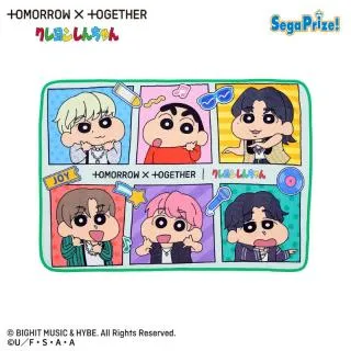 TOMORROW X TOGETHER クレヨンしんちゃん [PtZ]ふわふわブランケット