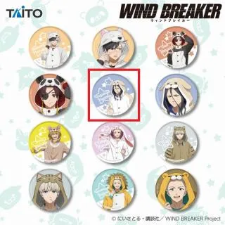E杉下京太郎(バストアップ)】『WIND BREAKER』 描き下ろし缶バッジ