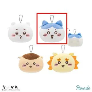Bハチワレ】ちいかわ ぬいぐるみパスケースポーチ① オンライン