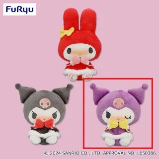 Cクロミ(パープル)】マイメロディ・クロミ さむさむぬいぐるみ