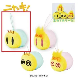 Aニャッキ(目開け)】ニャッキ! 重なるぬいぐるみマスコット10