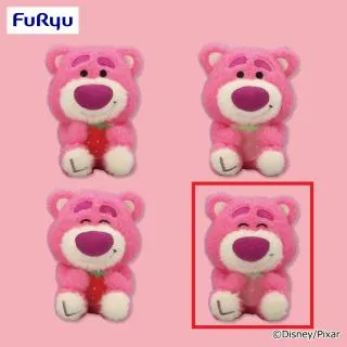 D目閉じ×いちごピンク】ロッツォ ミルキーボア いちご大好きマスコット