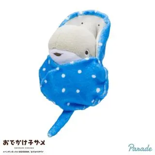 A子ザメ】おでかけ子ザメ 冬の装いBIGぬいぐるみ オンラインクレーン