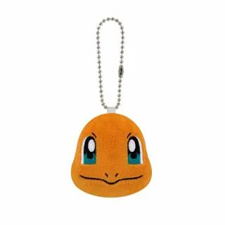 Aヒトカゲ】ポケットモンスター ボールチェーン付きフェイスぬいぐるみ
